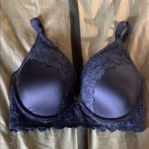 Aerie blue lace push-up bra size 36DDD